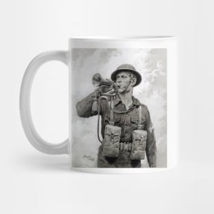 "Cease Fire" by Chevalier Fortunino Matania (1945 reproduction) Mug